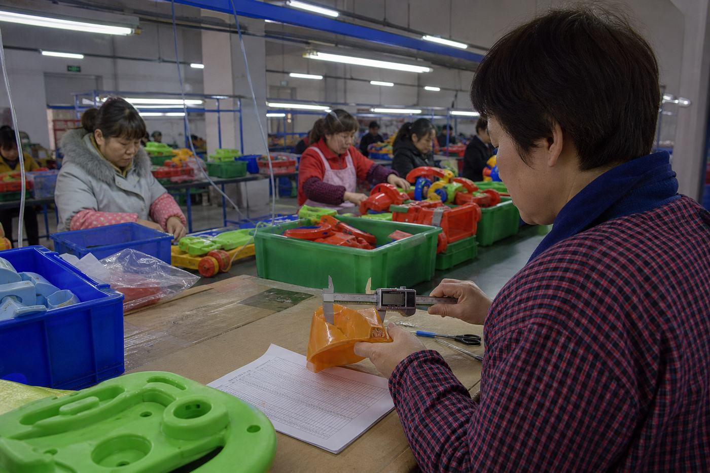 In-line assembly check on the production line