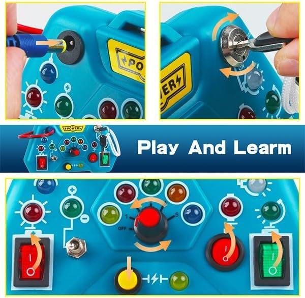 TW341301 Montessori-Inspired LED Lights Busy Board Toy Analog Circuit