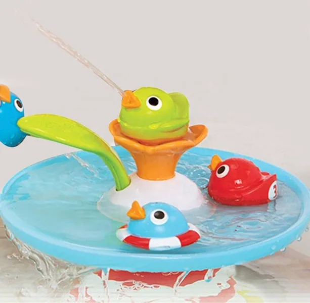 TW114918 Baby Bath Toys Floating Kid Bath Toys Sprinkler Duck Toys Mu