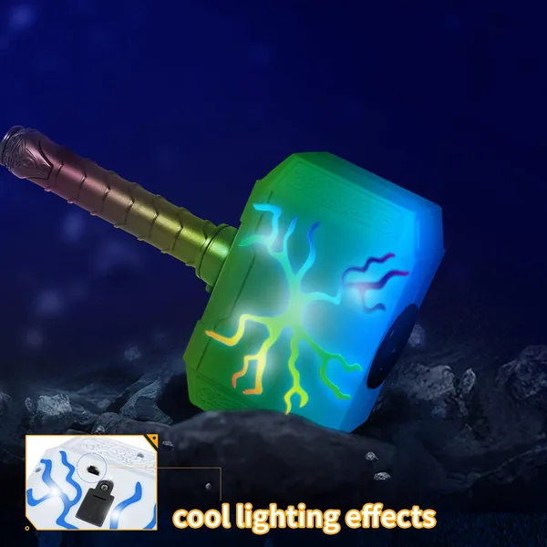 TW304604 Dart-Blasting Hammer Toy Gun with Light-up -Toys Shooting Ga