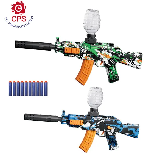 TW306393 Soft Bullet Gun Blaster AK47 Automatic Water Gun Electric Gu
