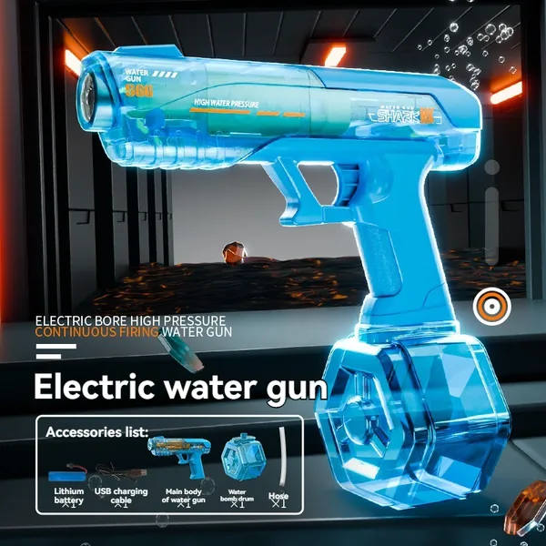 TW322847 Spitfire Electric Water Gun with LED Light-up Toys Powerful