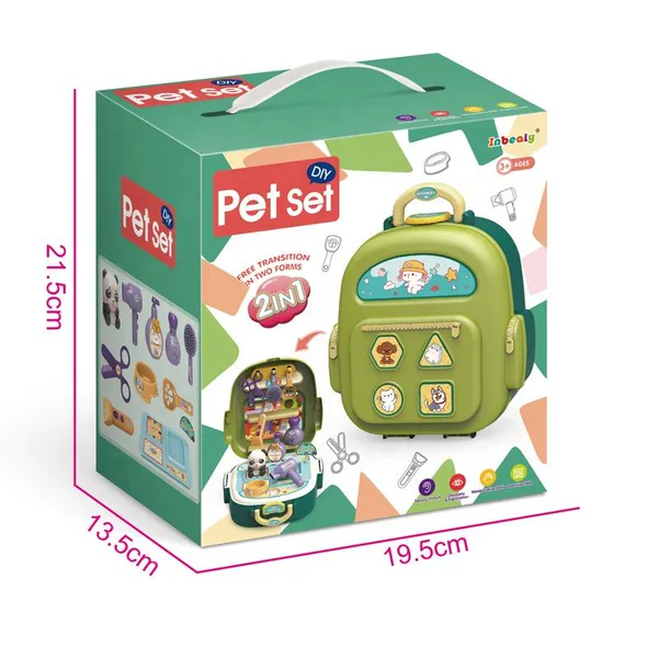 TW283799 Kids 2 in 1 Kitchen Food Set Pretend Play Toy Doctors Orname