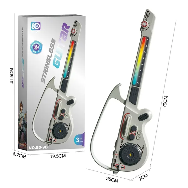 TW338702-Toy Multifunctional Foldable Travel Guitar with Quick-Learn ABS