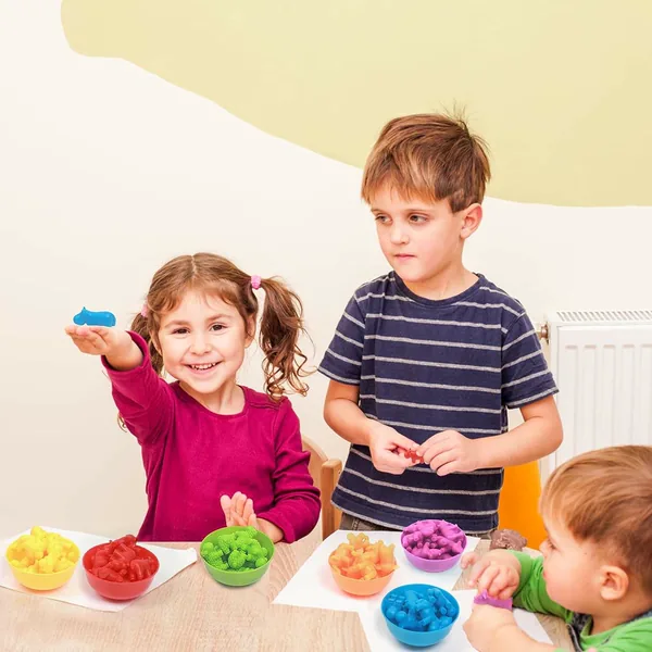 TW281858 Montessori Kids Counting Toys Color Matching Letter Game Fun