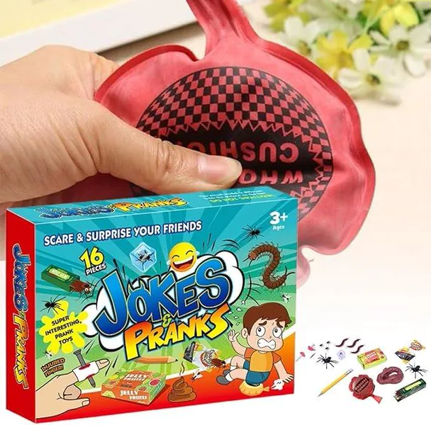 TW316536 Prank Kit Funny Gag Gifts Joke Box Practical Jokes Perfect P