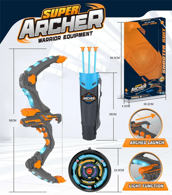 TW305768-Toy Light-up Kids Bow and Arrows Toy Arrows Outdoor Sport Toy Wi