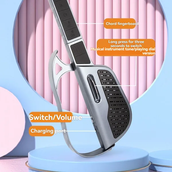 TW338641-Toy Stringless Smart Guitar Hundreds of Instrument Sounds Toy Gu