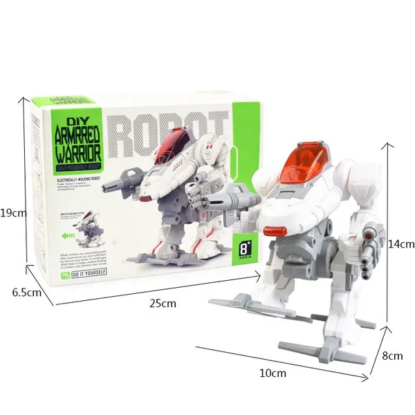 TW191290 High Quality Diy Self-assembly Robot Warrior Simulation Walk