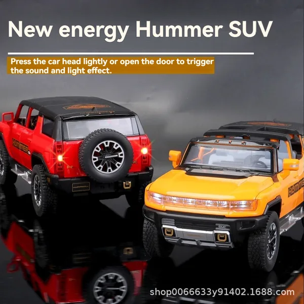 TW301048 1/24 Diecast Toys HUMMER SUV Car Toys Metal Car Model Collec