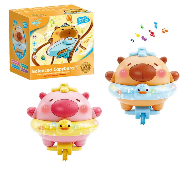TW307363 Factory Hot Selling Light-up Balanced Capybara Unicycle Tumb