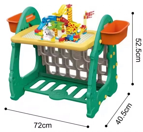TW304867 4 In1 Children 163PCS Building Blocks Toy Set with Kids Draw