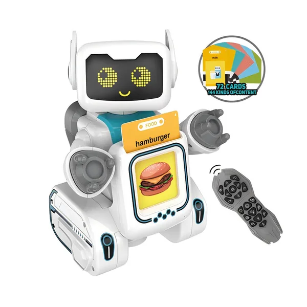 TW309675 New Learning Remote Control Robot Puzzle Toy Flash Card for