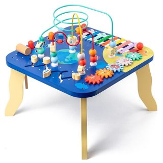 5 in 1 Multi-functional Montessori Wooden Busy Board STEM Table
