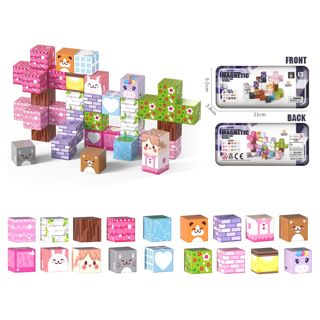 40pcs Magnetic Building Blocks 20mm STEM Cube Set