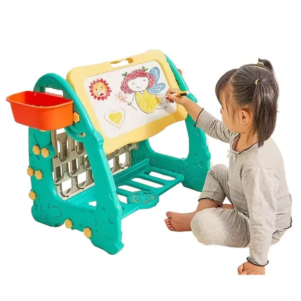 TW304867 4 In1 Children 163PCS Building Blocks Toy Set with Kids Draw