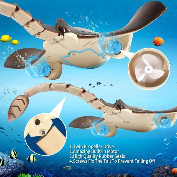 TW305027 Remote Control Shark Toy Animals for Kids RC Shark for Pool