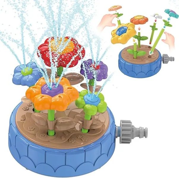 TW334372 DIY Flowers Water Sprinklers Outdoor Toy Durable and Fun Kid