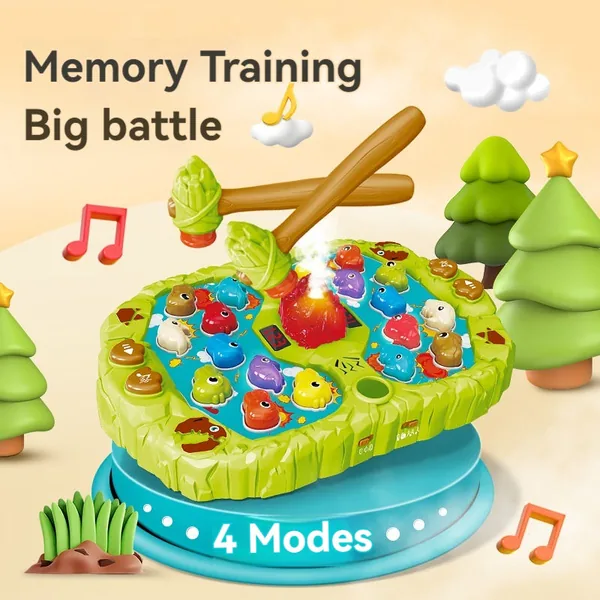 TW303159 Dinosaur Whack Mole Game Toy Animals Interactive Pounding To