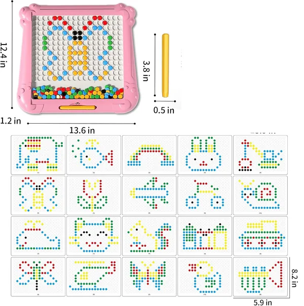 TW287953 Montessori Educational Plastic Magnetic Drawing Board Toddle