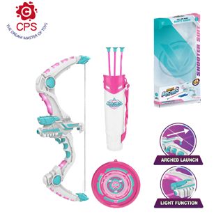 Light-up Bow and Arrows with Target and Suction Cup Arrows