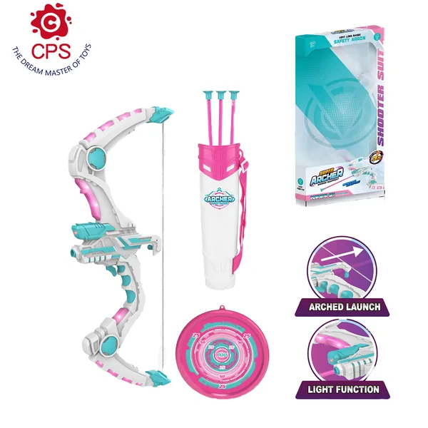 TW305768-Toy Light-up Kids Bow and Arrows Toy Arrows Outdoor Sport Toy Wi