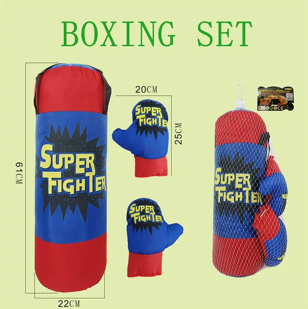 TW304655-Toy Indoor Outdoor Sport Toy Boxing Bag and Gloves Boxing Set Su