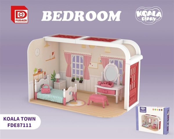 TW261000 Kids Educational Toys DIY Kids Fun Plastic Diy Furniture Bed