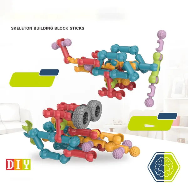 TW281094 Custom Building Blocks Educational 72pcs DIY Plastic Smart S
