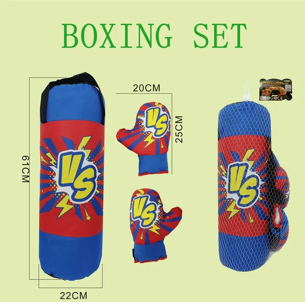 TW304655-Toy Indoor Outdoor Sport Toy Boxing Bag and Gloves Boxing Set Su