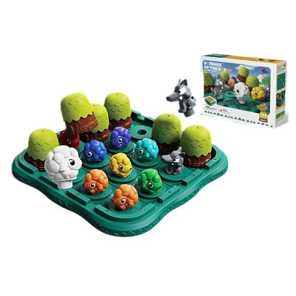 TW312955-Toy Sheep Wolf Toy Memory Game STEM Board Game for 5 7 Years Old