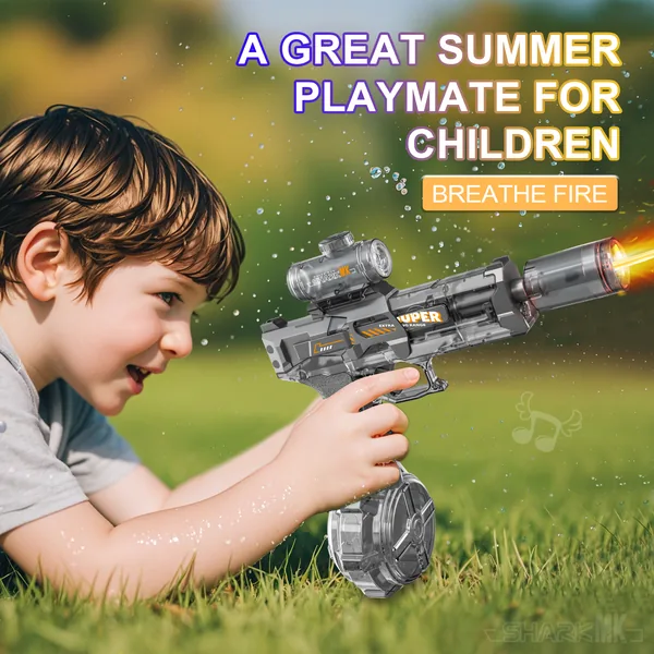TW321205 Powerful Electric Water Gun Light-up Toys Glowing Silencer A