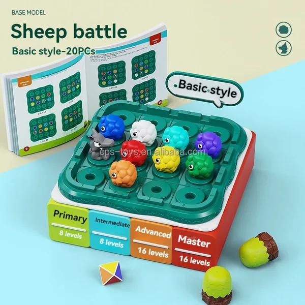 TW312955-Toy Sheep Wolf Toy Memory Game STEM Board Game for 5 7 Years Old