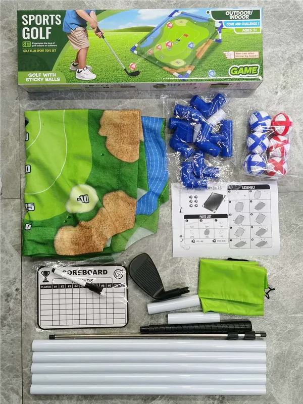 TW305764-Toy High Quality Golf Toy Set Golf Sticky Ball Indoor Outdoor Po