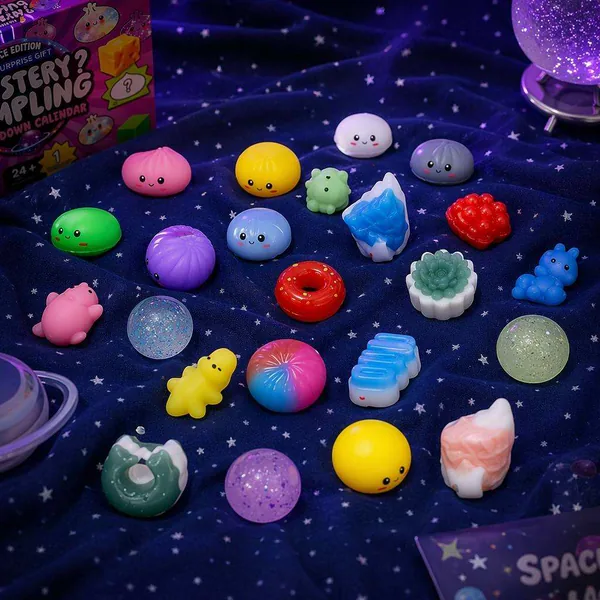 TW350808 Mystery Dumpling Fidget Squishy Blind Box Cute Hole Poking S