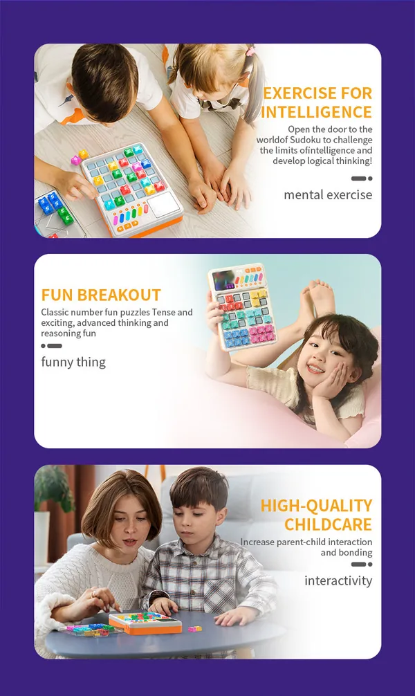 TW298380 New Sudoku Super Slide Puzzle Games for 5 to 7 Year Olds ABS