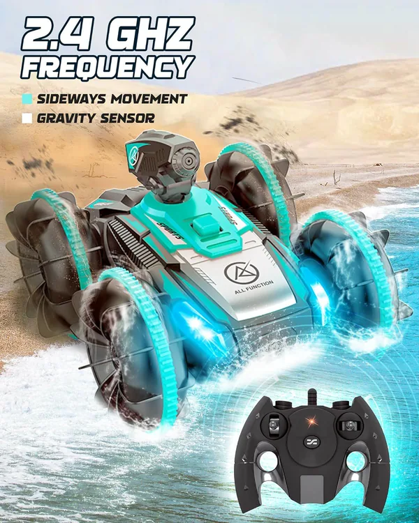 TW305855 Remote-Control Car RC Boat for Kids RC Stunt Car with Water