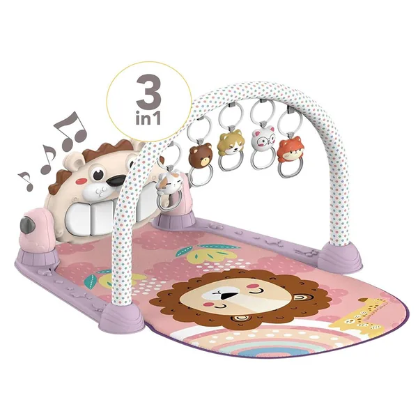 TW309181 NEW Tummy Time Musical Lion Baby Gym Play Mat Activity Cente
