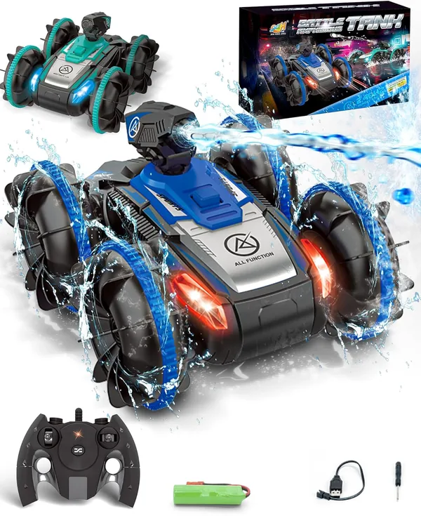 TW305855 Remote-Control Car RC Boat for Kids RC Stunt Car with Water