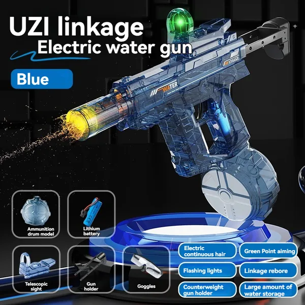 TW342984 UZI Electric Water Guns Automatic Water Gun Blaster with Muz