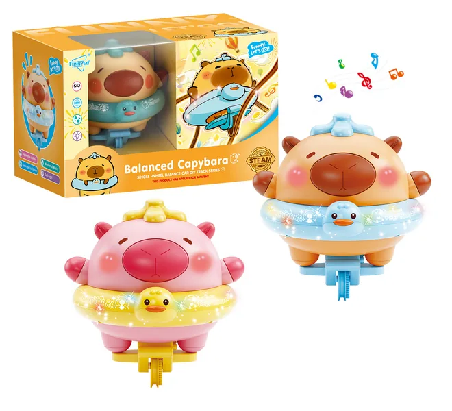 TW307363 Factory Hot Selling Light-up Balanced Capybara Unicycle Tumb