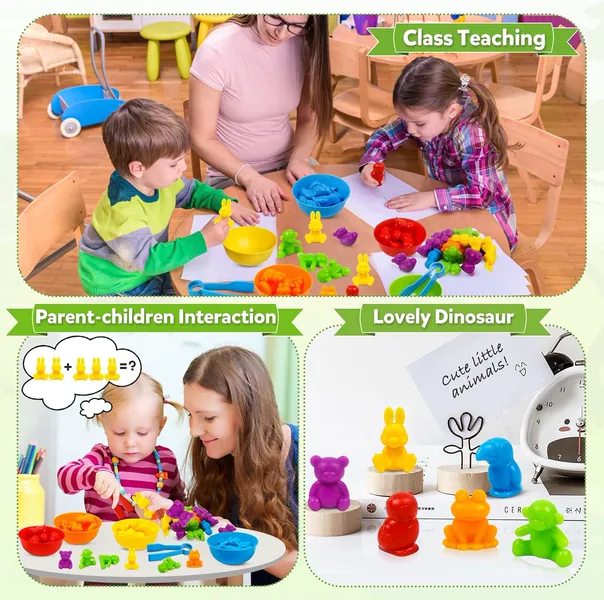 TW277327 Sensory Educational Dinosaur Animal Cognition Game for Kids