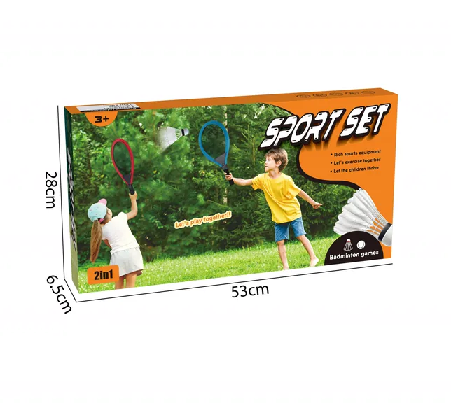 TW304902-Toy 3 in 1 Fashion Safety Tennis Racket Football Trainer Outdoor