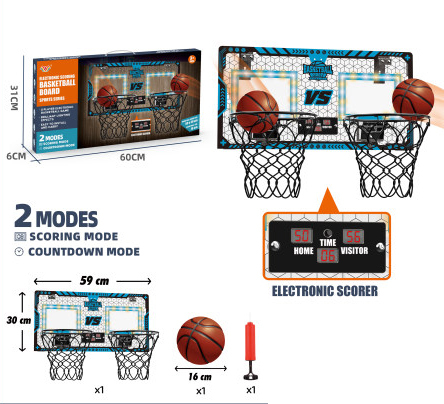TW305085-Toy Foldable Electronic Scoring Basketball Frame Basketball Boar