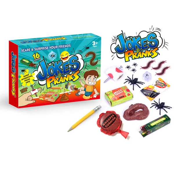 TW316536 Prank Kit Funny Gag Gifts Joke Box Practical Jokes Perfect P