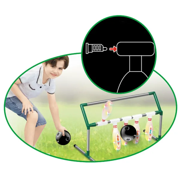 TW304613 Kids Bowling Racks Set Indoor and Outdoor Games With Light-u