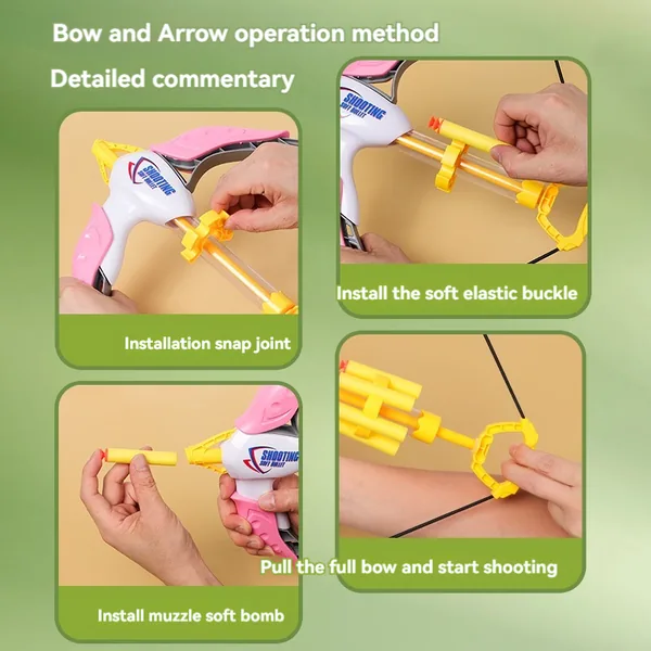 TW304605 New Softball Bow and Arrow Shooting Set Toy Arrows Outdoor S