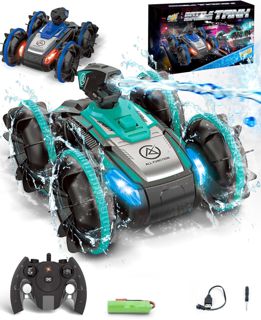 Remote-Control Car RC Boat with Water Spray Stunt Truck