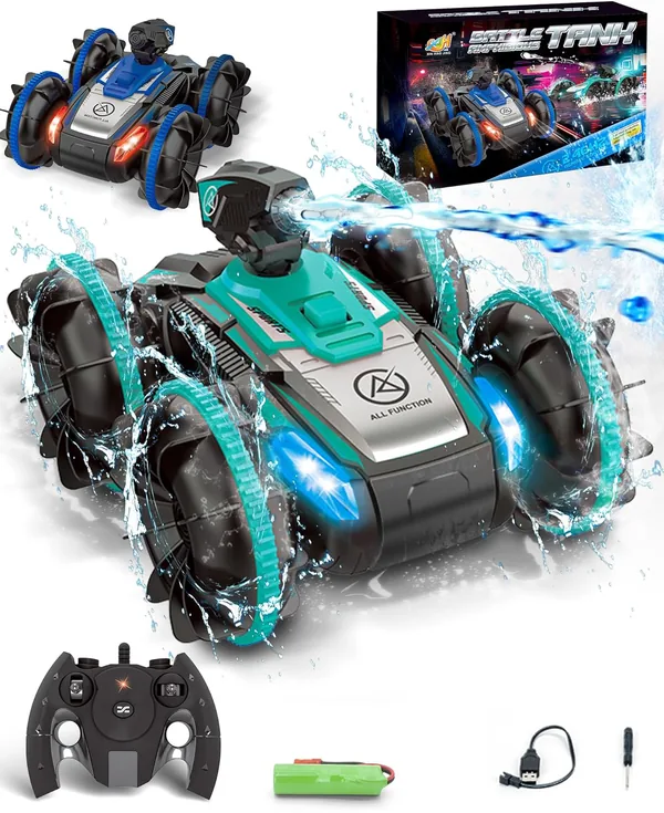 TW305855 Remote-Control Car RC Boat for Kids RC Stunt Car with Water