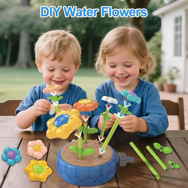 TW334372 DIY Flowers Water Sprinklers Outdoor Toy Durable and Fun Kid